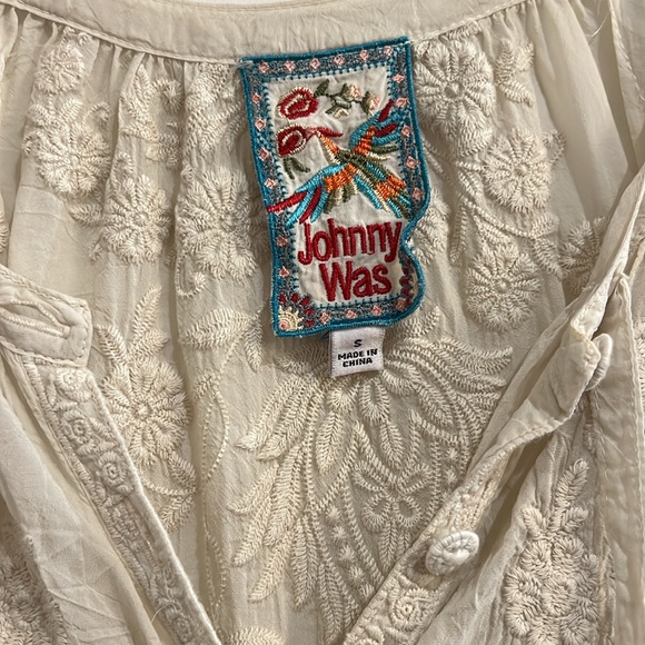 Johnny Was Long Sleeve Top Size Small - Picture 6 of 7